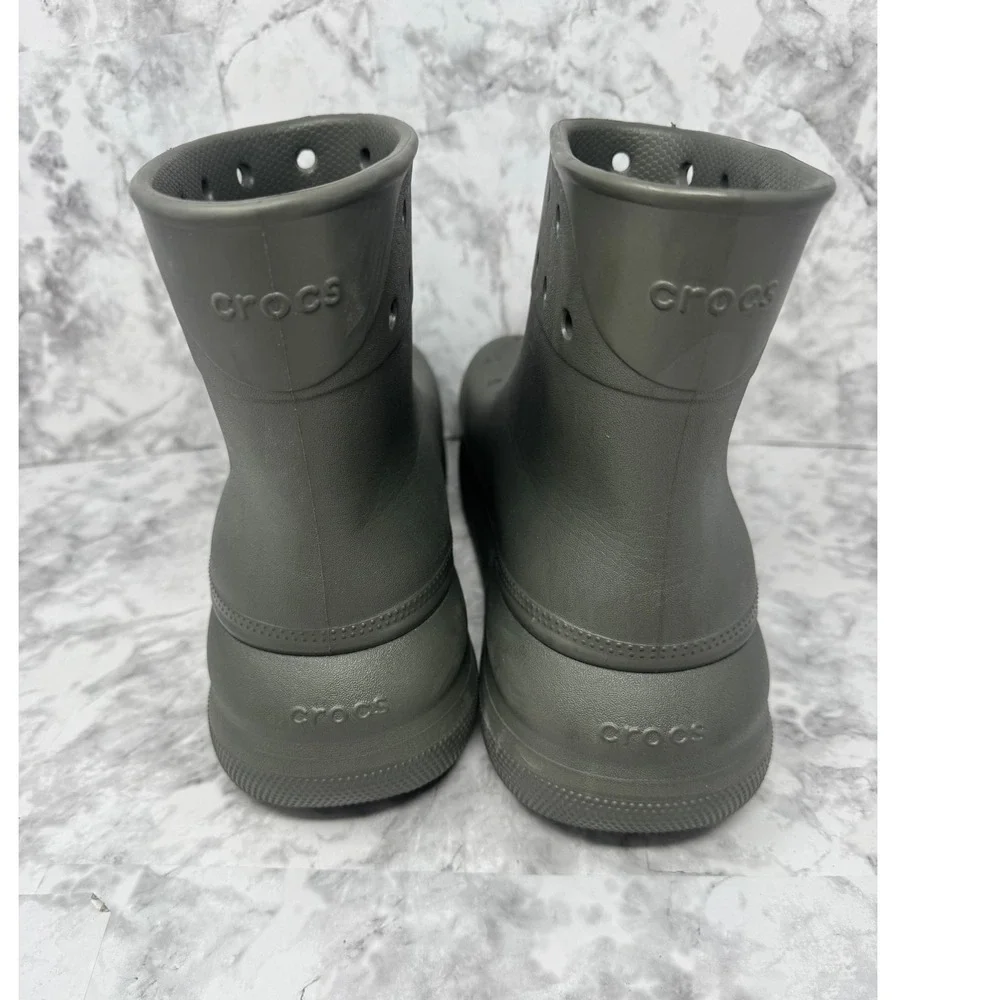 Rare Crocs‎ chunky platform Boot Sample Not For Resale green  M10 W12 Gorpcore